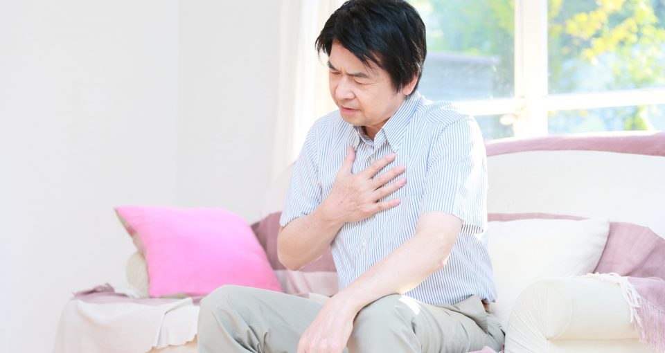 心疾患の男性